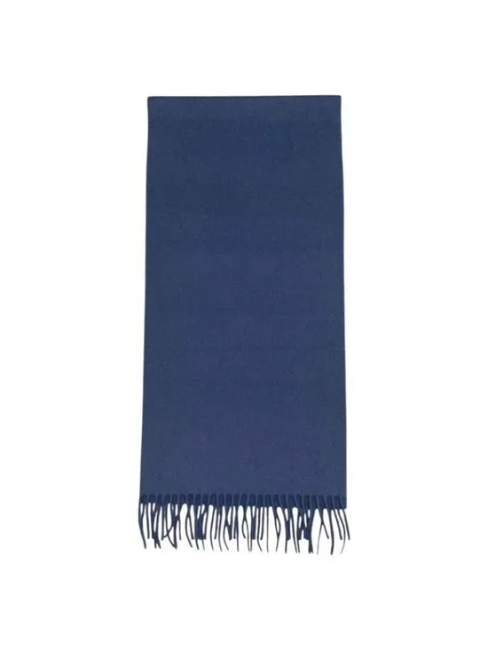 Louis Vuitton Scarf Echarpe Jeram Cashmere Logo Navy Blue - Picture 4 of 8